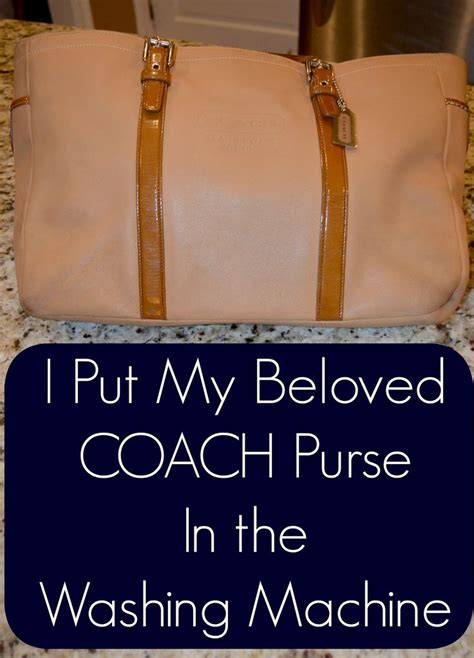 coach washing machine purse.